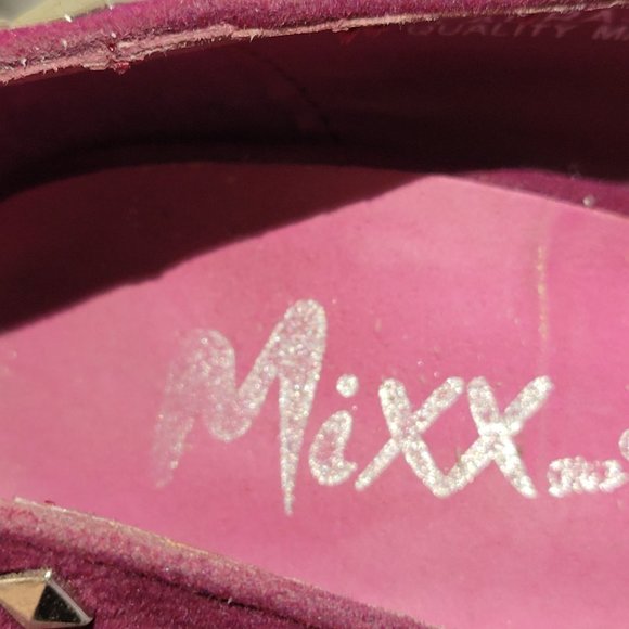 MixxShuz Magenta Suede Studded Platform Heels Sz 7 - Picture 6 of 9